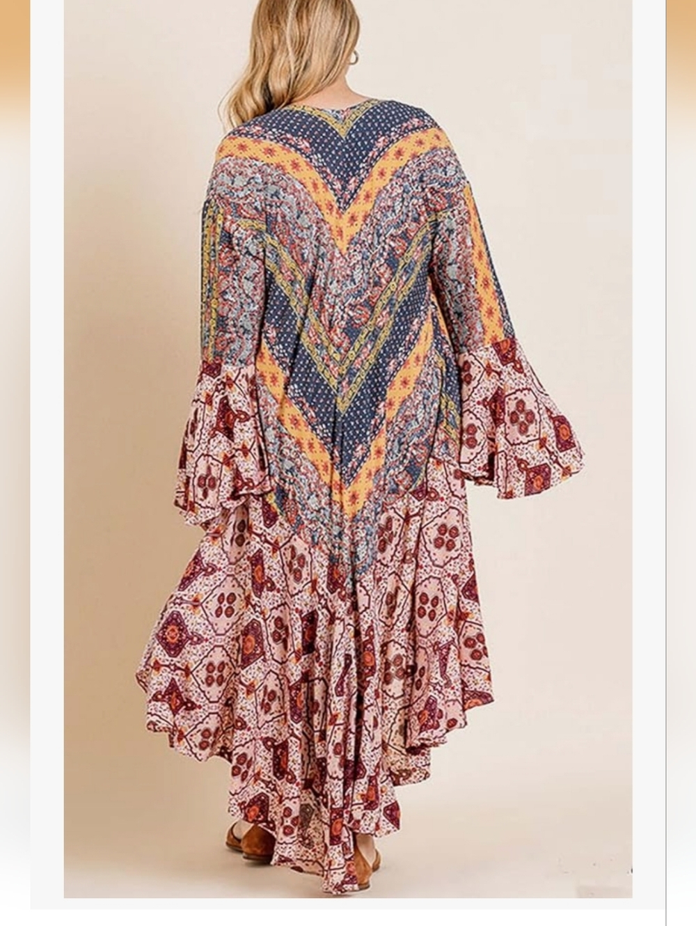 Umgee Multicolor Gypsy Boho Duster